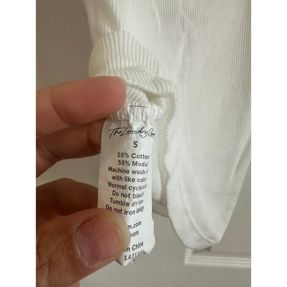 Revolve The Laundry Room Philadelphia Philly Tank White Baby Rib Sz S Sports - Picture 4 of 5